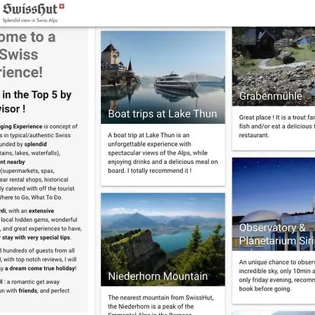 Lake Thun Alps Scenic Views And Concierge By Swisshut *