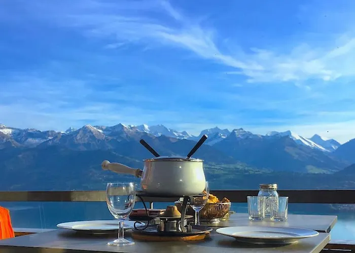 Thun Alps Scenic Views And Concierge By Swisshut Apartamento Beatenberg